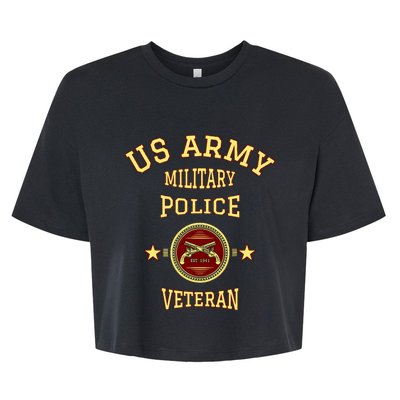 US Army Military Police Veteran Police Bella+Canvas Jersey Crop Tee