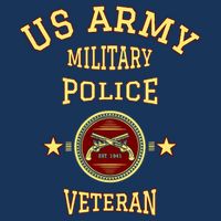US Army Military Police Veteran Police 7 Panel Mesh Trucker Snapback Hat