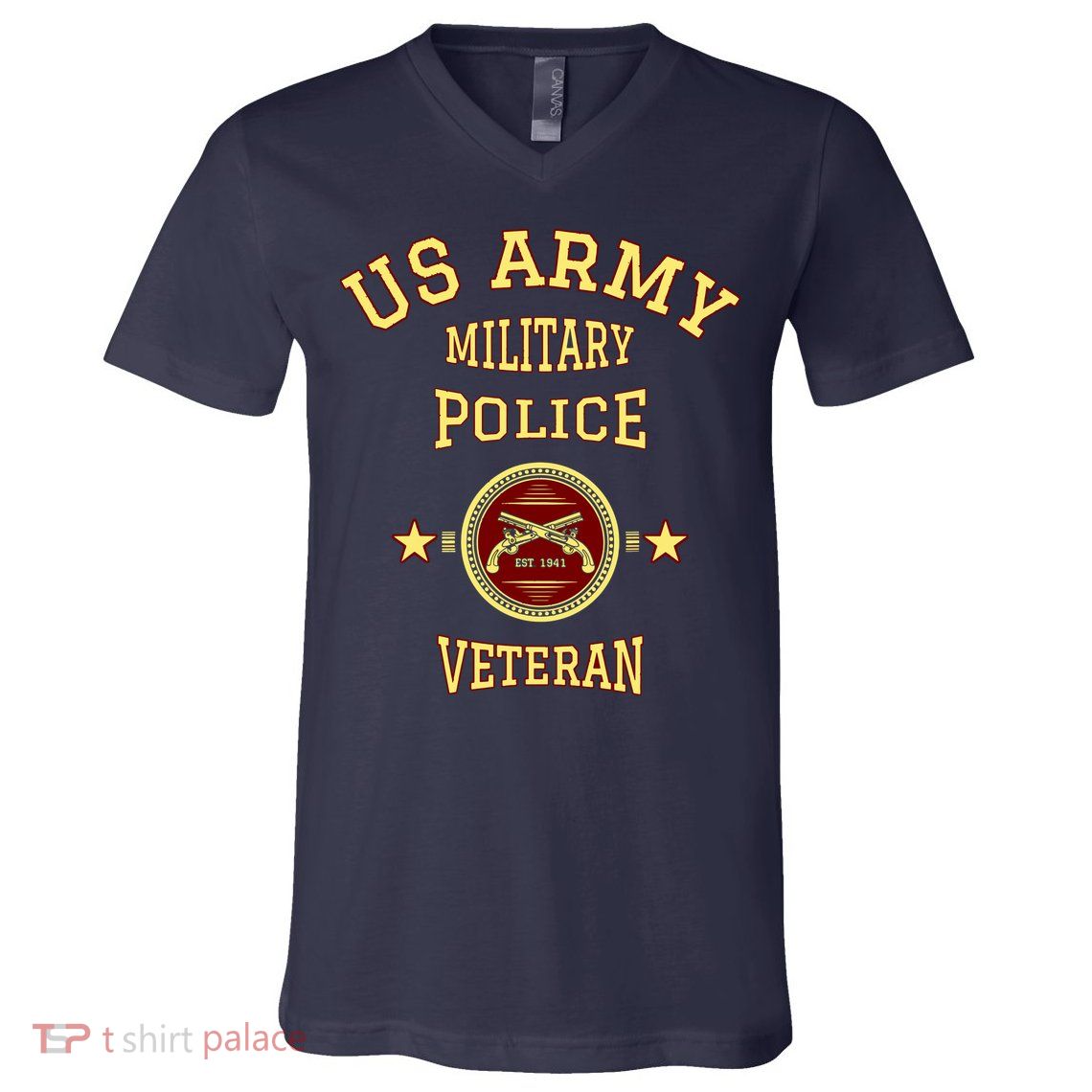 US Army Military Police Veteran Police V-Neck T-Shirt
