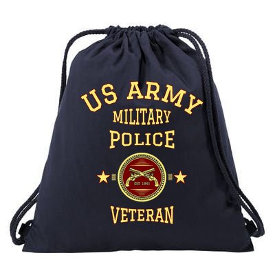 US Army Military Police Veteran Police Drawstring Bag