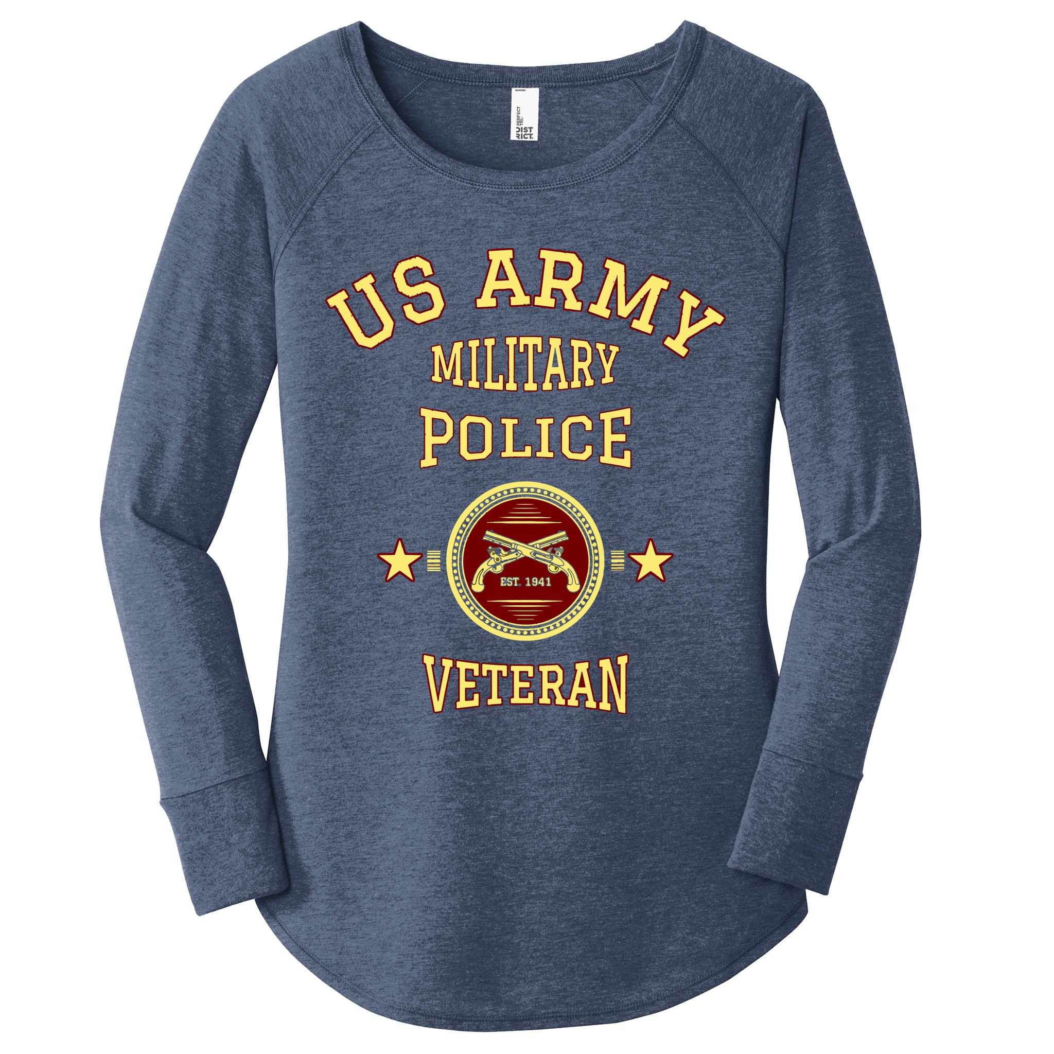 US Army Military Police Veteran Police Women's Perfect Tri Tunic Long Sleeve Shirt