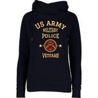 US Army Military Police Veteran Police Womens Funnel Neck Pullover Hood