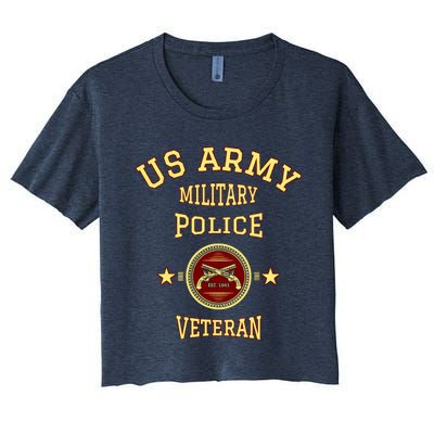 US Army Military Police Veteran Police Women's Crop Top Tee