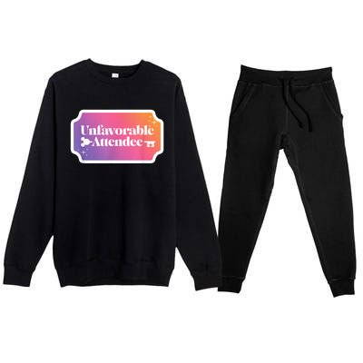 Unfavorable Attendance Mix Premium Crewneck Sweatsuit Set