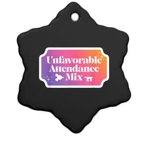 Unfavorable Attendance Mix Ceramic Star Ornament