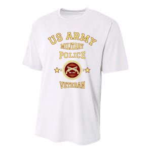 US Army Military Police Veteran Police Officer Retirement Performance Sprint T-Shirt