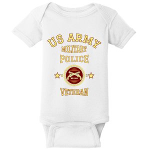 US Army Military Police Veteran Police Officer Retirement Baby Bodysuit