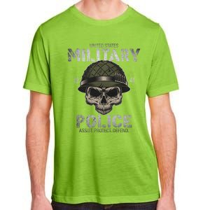 Us American Military Police Corps Skeleton Memorial July 4th Great Gift Adult ChromaSoft Performance T-Shirt