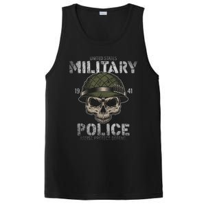 Us American Military Police Corps Skeleton Memorial July 4th Great Gift PosiCharge Competitor Tank