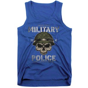 Us American Military Police Corps Skeleton Memorial July 4th Great Gift Tank Top