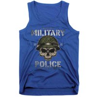 Us American Military Police Corps Skeleton Memorial July 4th Great Gift Tank Top