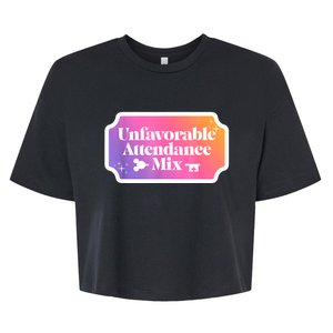 Unfavorable Attendance Mix Bella+Canvas Jersey Crop Tee