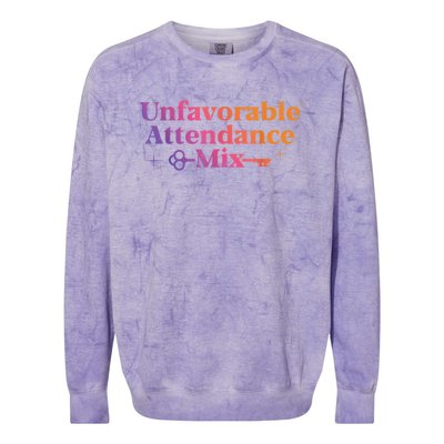 Unfavorable Attendance Mix Colorblast Crewneck Sweatshirt