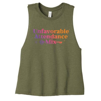 Unfavorable Attendance Mix Women's Racerback Cropped Tank