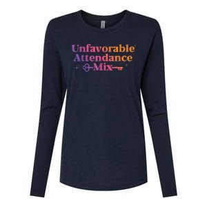 Unfavorable Attendance Mix Womens Cotton Relaxed Long Sleeve T-Shirt