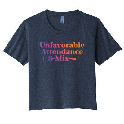 Unfavorable Attendance Mix Women's Crop Top Tee