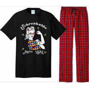 Unbreakable Autist Mom Autistic Autism Awareness Day Pajama Set