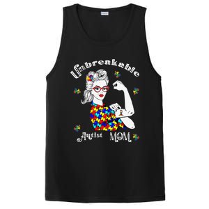 Unbreakable Autist Mom Autistic Autism Awareness Day PosiCharge Competitor Tank