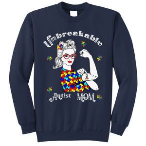 Unbreakable Autist Mom Autistic Autism Awareness Day Sweatshirt