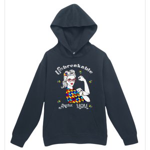 Unbreakable Autist Mom Autistic Autism Awareness Day Urban Pullover Hoodie