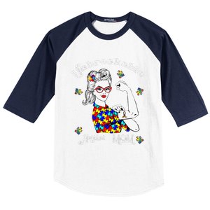 Unbreakable Autist Mom Autistic Autism Awareness Day Baseball Sleeve Shirt