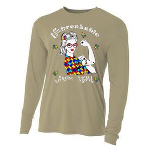 Unbreakable Autist Mom Autistic Autism Awareness Day Cooling Performance Long Sleeve Crew