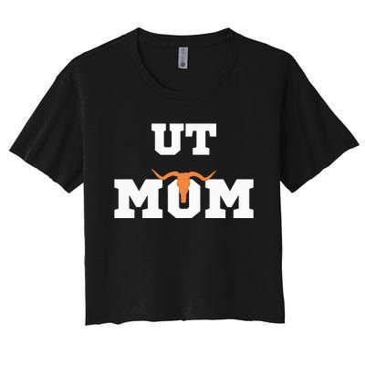 Ut Austin Mom Women's Crop Top Tee