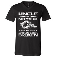 Uncle And Nephew A Bond That Can't Be Broken Family V-Neck T-Shirt