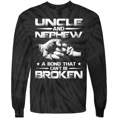 Uncle And Nephew A Bond That Can't Be Broken Family Tie-Dye Long Sleeve Shirt