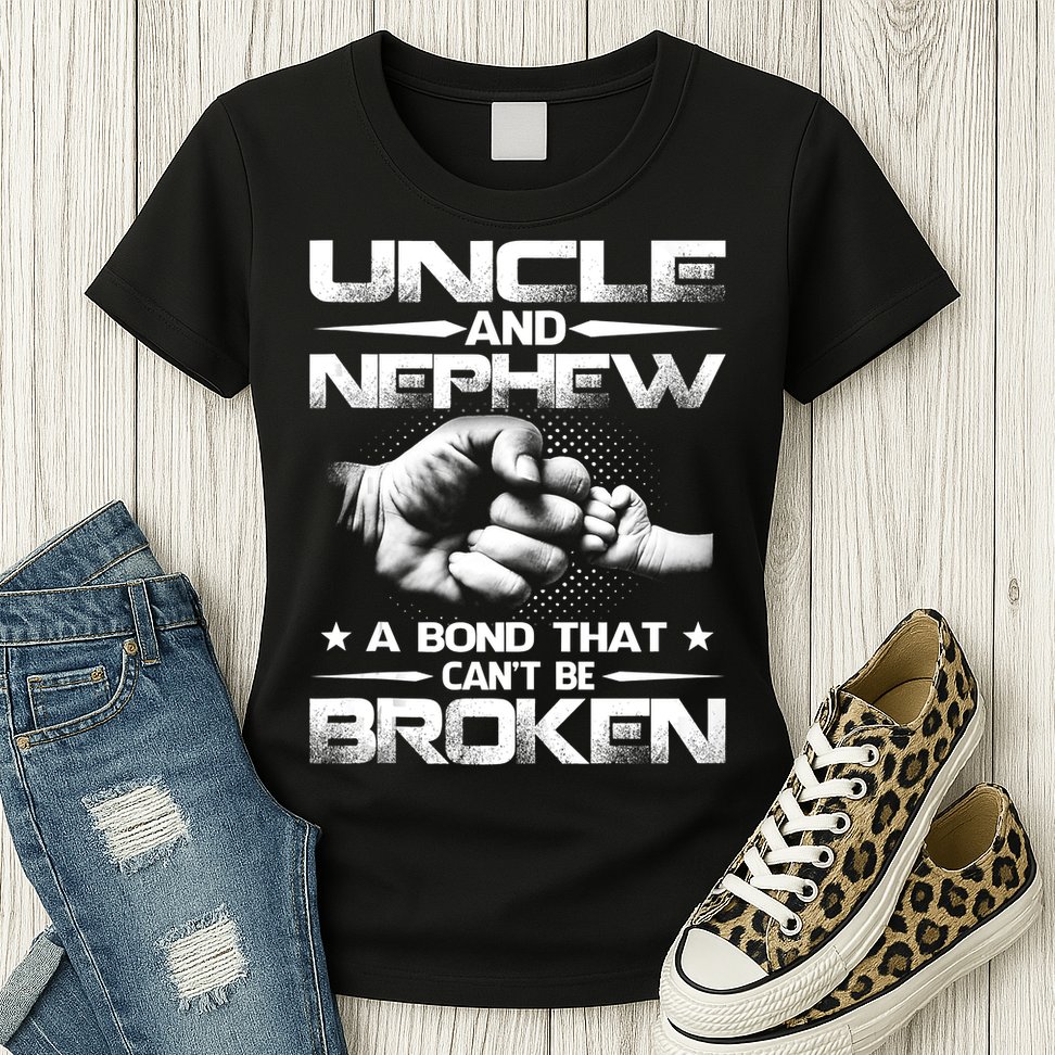 Uncle And Nephew A Bond That Can't Be Broken Family Womens T-Shirt