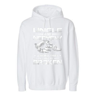 Uncle And Nephew A Bond That Can't Be Broken Family Garment-Dyed Fleece Hoodie