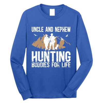 Uncle And Nephew Hunting Buddies Uncle And Nephew Cool Gift Long Sleeve Shirt