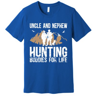 Uncle And Nephew Hunting Buddies Uncle And Nephew Cool Gift Premium T-Shirt