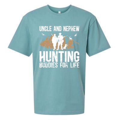 Uncle And Nephew Hunting Buddies Uncle And Nephew Cool Gift Sueded Cloud Jersey T-Shirt