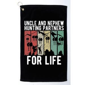 Uncle And Nephew Hunting Partners Hunting Buddies Meaningful Gift Platinum Collection Golf Towel