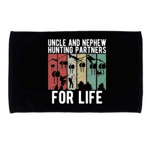 Uncle And Nephew Hunting Partners Hunting Buddies Meaningful Gift Microfiber Hand Towel