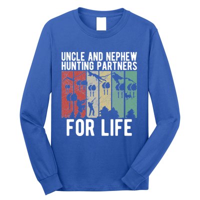 Uncle And Nephew Hunting Partners Hunting Buddies Meaningful Gift Long Sleeve Shirt