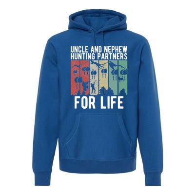 Uncle And Nephew Hunting Partners Hunting Buddies Meaningful Gift Premium Hoodie