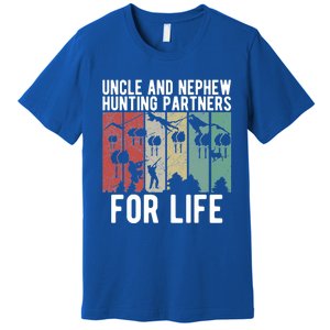 Uncle And Nephew Hunting Partners Hunting Buddies Meaningful Gift Premium T-Shirt