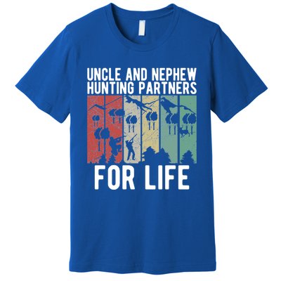 Uncle And Nephew Hunting Partners Hunting Buddies Meaningful Gift Premium T-Shirt