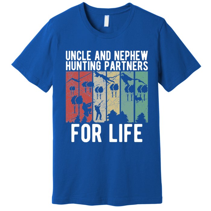 Uncle And Nephew Hunting Partners Hunting Buddies Meaningful Gift Premium T-Shirt