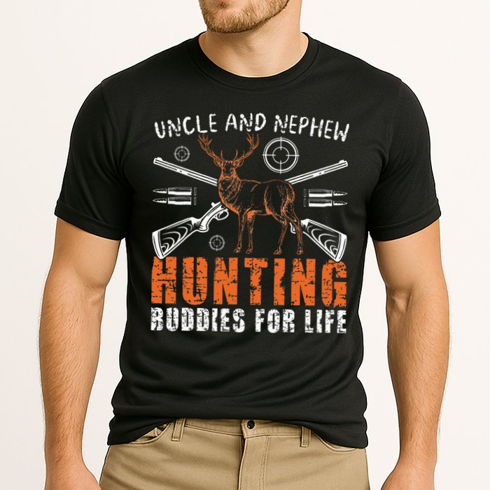 Uncle And Nephew Hunting Buddies Uncle And Nephew Cooling Performance Crew T-Shirt