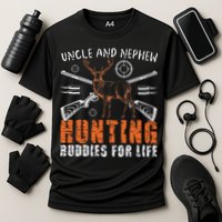 Uncle And Nephew Hunting Buddies Uncle And Nephew Cooling Performance Crew T-Shirt