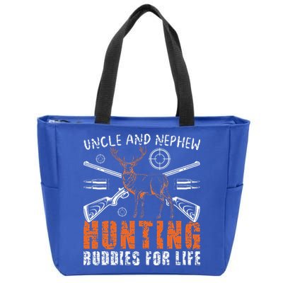 Uncle And Nephew Hunting Buddies Uncle And Nephew Zip Tote Bag