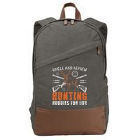 Uncle And Nephew Hunting Buddies Uncle And Nephew Cotton Canvas Backpack