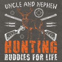 Uncle And Nephew Hunting Buddies Uncle And Nephew Cotton Canvas Backpack