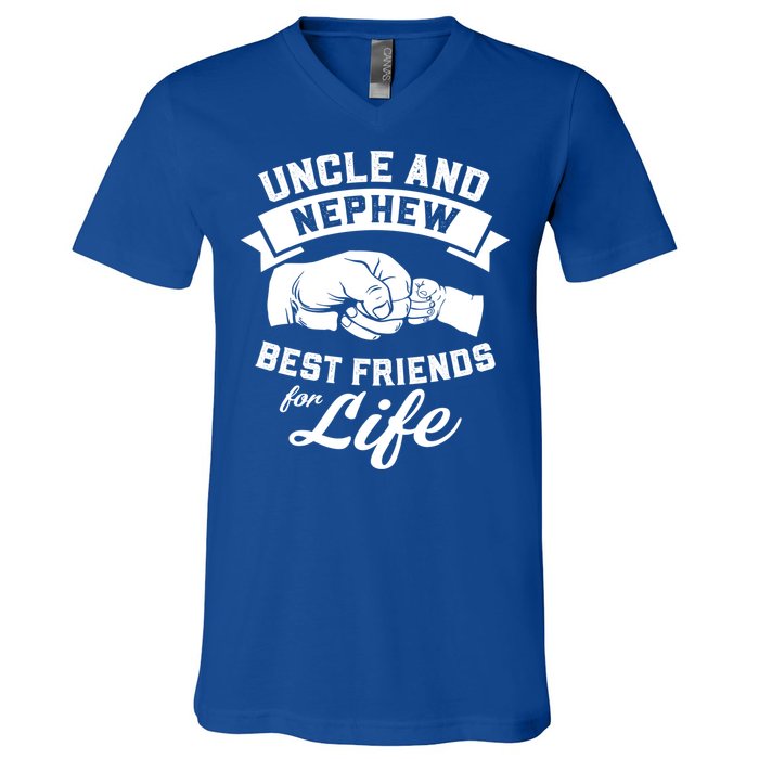 Uncle And Nephew Best Friends For Life Gift V-Neck T-Shirt