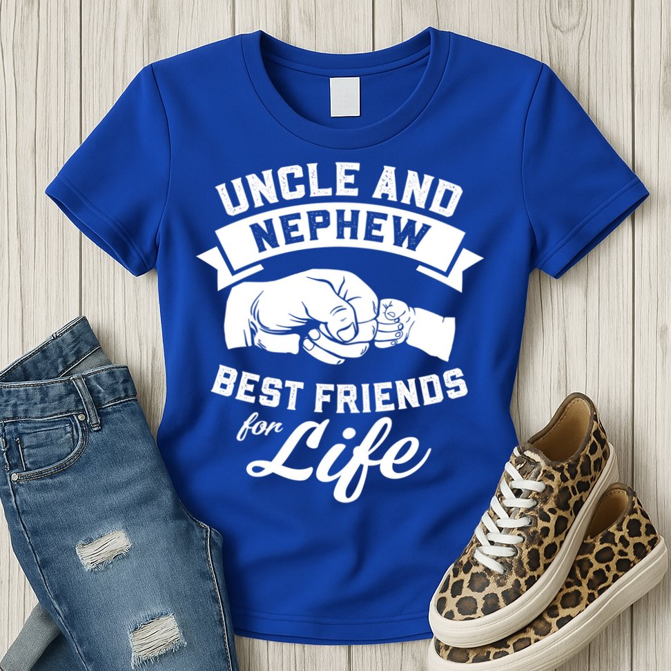 Uncle And Nephew Best Friends For Life Gift Womens T-Shirt