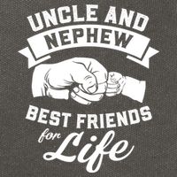 Uncle And Nephew Best Friends For Life Gift Cotton Canvas Backpack