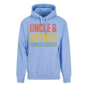 Uncle And Nephew Best Friends For Life Gift Meaningful Gift Unisex Surf Hoodie